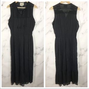 Sea NY black boho midi dress